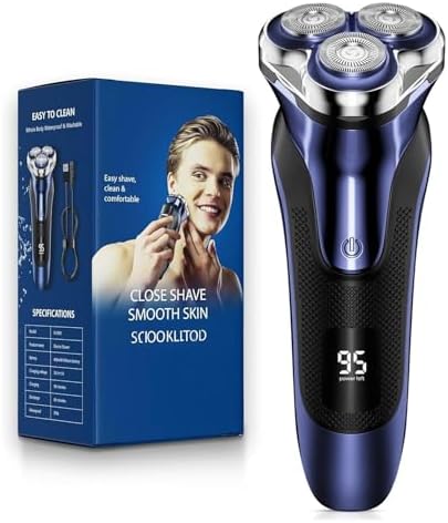 Electric Razor Electric Shaver for Men Face, with Pop Up Trimmer Waterproof Wet Dry Rechargeable Shaver Quantum