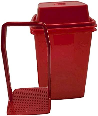 Tupperware Large Square 2 Quart Pick a Deli Container in Red