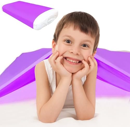 Sensory Sheet for Kids Special Needs Bed Sheet for All Night Comfort - Breathable and Stretchy (Purple, Full)