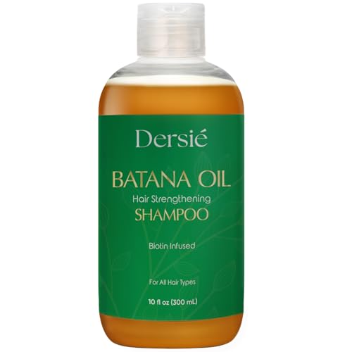 Batana Oil Shampoo for Hair Growth: Batana Shampoo for Hair Loss and Thinning Hair - Infused with Biotin and Rosemary Oil - Hair Growth Shampoo for Women & Men - Sulfate Free & Paraben Free (10 FL OZ)