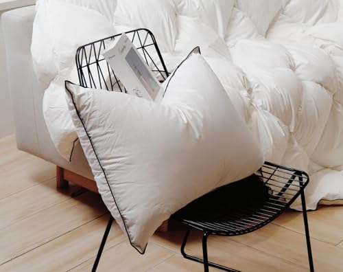 Premium Luxury Goose Down Pillow - Ultra-Soft, Hypoallergenic, Hotel Quality for Optimal Comfort and Support - 1 Pack,King Size (20" x 36")