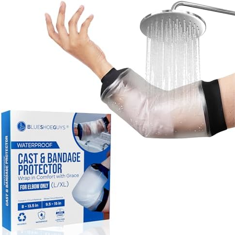 Reusable Waterproof Picc Line Sleeve Cover For Upper Arm, L/XL for Proper Wound Protection Picc Line Shower Cover and Waterproof Sleeve Protector for IV, Shower sleeve for Upper Arm