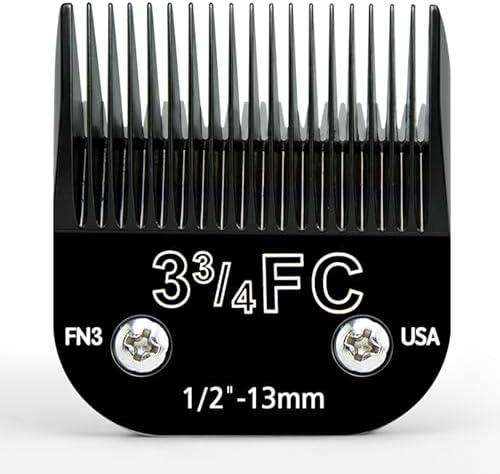 3 3/4FC- Clipper Blade, Detachable Dog Grooming Replacement Blades Compatible with Andis,Compatible with Oster A5, fit for Wahl KM Series Pet Clippers, Made of Ceramic & Stainless Steel