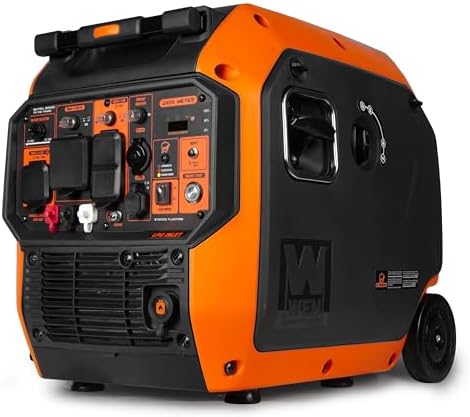 WEN Quiet 6800-Watt Dual Fuel RV-Ready Electric Start Portable Inverter Generator with Fuel Shut Off and CO Watchdog for Electric Vehicle Backup (DF680iX)