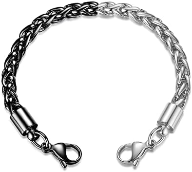 LinnaLove-Stainless Steel Wheat Chain lnterchangeable Medical Alert Bracelets - (Just Chain)
