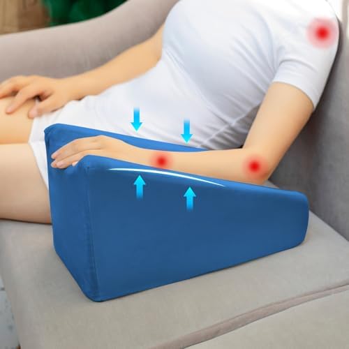 Arm Elevation Pillow Wedge Arm Pillow for Adult After Post Surgery Rest to Keep Elevated Pillow Arm Pillow for Broken Arm(Blue Color)