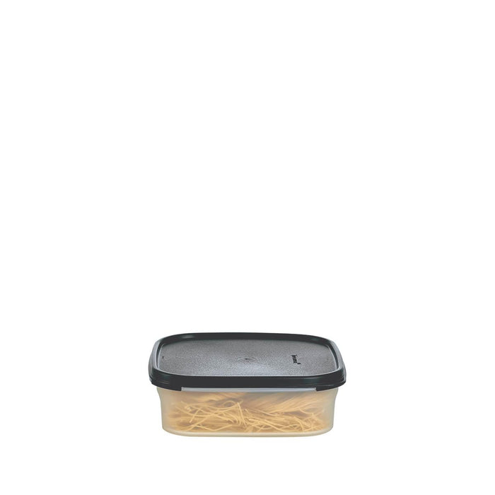 Tupperware Modular Mates Square #1 Container 5 cup / 1.2L Black Seal