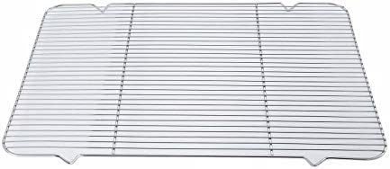 Winco Icing/Cooling Rack with Built-in Feet, 16.25-Inch by 25-Inch, Medium, Chrome