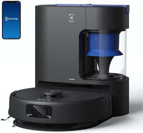 ECOVACS DEEBOT N20e Plus Robot Vacuum and Mop,with Bagless Self Emptying Station,10000Pa Powerful Suction,Anti-Tangle Technology,45-Day Capacity,300 Minutes Runtime,Perfect for Pet Hair