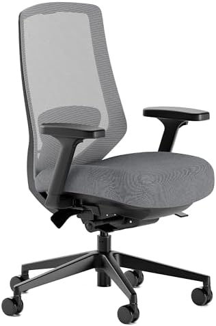 Branch Ergonomic Chair Pro - Mesh Office Chair with 14 Points of Adjustment - Height, Depth & Tilt Adjustable - 5D Armrests - Forward Tilt, Smooth Recline, and Lumbar Support - Boulder