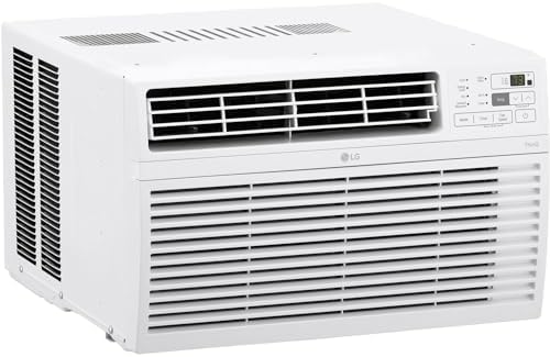 LG 10000 BTU Smart Wi-Fi Enabled, Ultra-Quite, Quick and Easy Installation Window Air Conditioner with Remote, ThinQ Technology, Washable Filter, Eco-Friendly R32 Refrigerant (White)