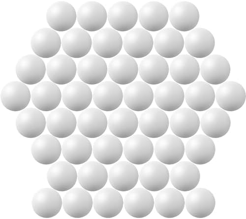 40MM Ping Pong Balls, 50 or 80 Pack Assorted Colored Plastic Balls for Beer Pong, Arts and Craft