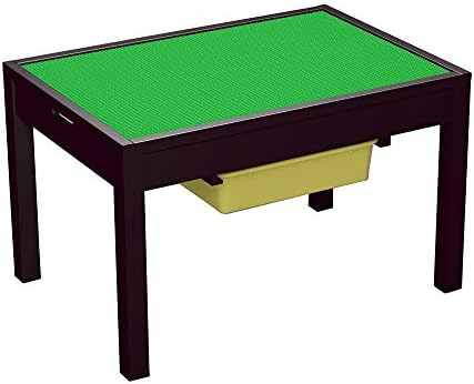 UTEX Large 2 in 1 Kid Activity Table with Storage for Older Kids, Play Table for Kids,Boys,Girls, Espresso