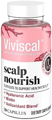 Viviscal Scalp Nourish Supplement, Blend of Nutrients for Scalp Health & Hair Follicles, Fortify Hair's Natural Beauty, Foundation for Healthy Hair Growth Vitamins, 30ct - 1 Month