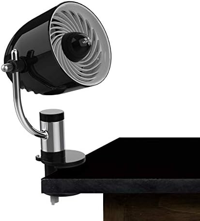 Vornado Pivot Clip Personal Air Circulator Fan with Multi-Surface Clip, Quiet Portable Fan for Office or Bedroom, 3 Speeds, Black
