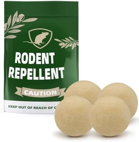 Rodent Repellent, Mouse Repellents Outdoor, Peppermint Oil to Repel Mice and Rats, Rat Repellent for House, Get Rid of Mice,Rat Deterrent Indoor, Mice Repellent Indoor, Effectually-4P, Green