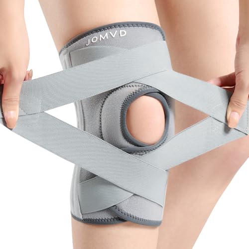 Knee Brace for Knee Pain, Meniscus Tear, Adjustable Knee Support with Side Spring Stabilizers for Meniscus Tear, Arthritis, Patella Stability, Knee Pain Relief, Women and Men