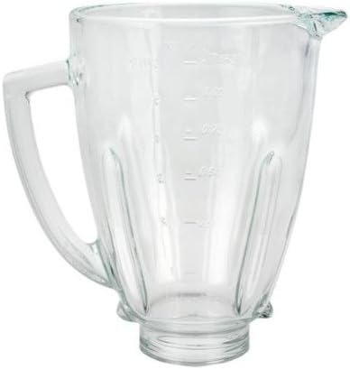 124461-000 6-Cup Round Glass Blender Jar, 5" Opening fits Oster & Osterizer Blenders