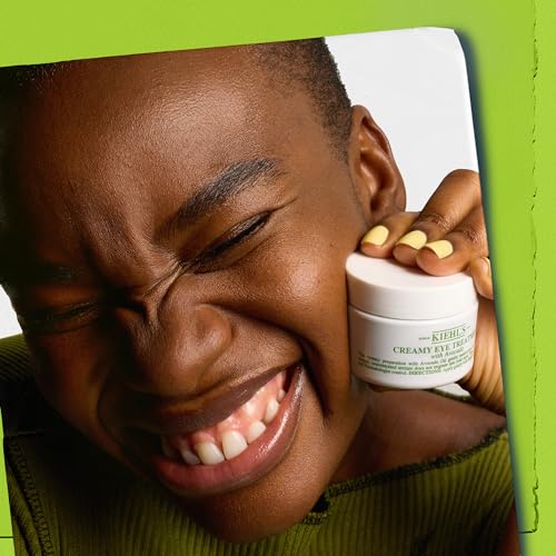 Kiehl's Avocado Eye Treatment, Nourishing and Hydrating Eye Cream, Avocado Oil and Caffeine to Energize and Invigorate Skin, Tired Eyes, 99% Naturally Derived Formula