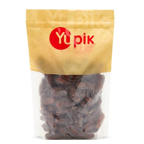 Yupik Deglet Nour Pitted Dates, 2.2 lb, Whole Dried Fruits, No Pits, No Added Sugar, Cholesterol-free, Source of Fiber, Healthy Snacks, Ideal for Baking, Topping & Blended Drinks,35.3 Oz