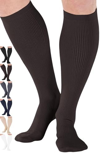 ABSOLUTE SUPPORT Made in USA Compression Socks for Men 20-30mmHg - Varicose Veins - A104