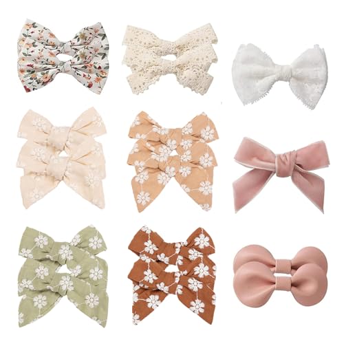 Baby Hair Clips Fully Lined Non Slip Hair Pins Baby Girls Hair Bows Barrettes Hair Accessories for Little Girls Infants Toddlers