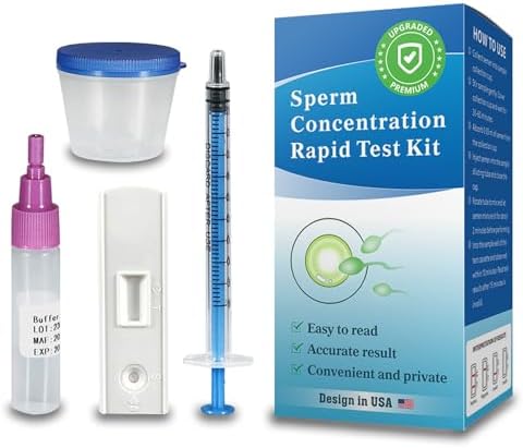 Fertility Home Test Kit for Men-Trak Plus Male Fertility Testing System- Shows Normal or Low Sperm Count- Easy to Read Results-Convenient, Accurate, Private