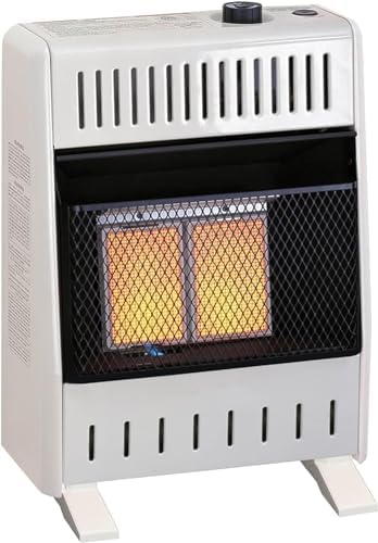 ProCom Heating Natural Gas Ventless Infrared Plaque Heater With Base Feet - 10,000 BTU, T-Stat Control - Model# MN100TPA-B