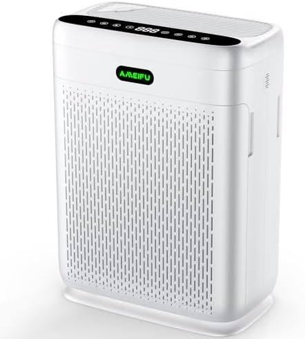 Air Purifiers for Home Large Room with Remote, Up to 3000 Sq Ft, H13 Hepa Double-Sided Air Filter Purifier with PM 2.5 Display Air Quality Sensor, Air Cleaner for Bedroom, Dust, Pets, Smoke, Pollon