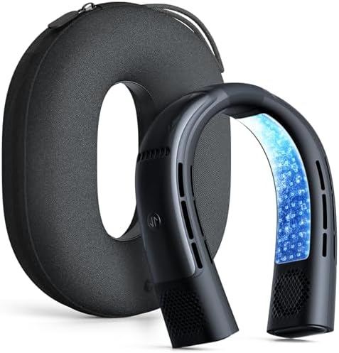 TORRAS 2025 COOLiFY 2S Neck Fan, 3 Model, 3-28H Extended Battery Life, Neck Fans that Blow Cold Air, Neck Air Conditioner, Cooling Neck Fan for Work,Hiking,Travel. Gifts for Dad Husband Father, Black