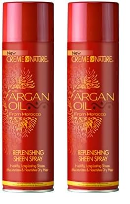 Creme of Nature Argan Oil Sheen Spray 11.25 Oz (Pack of 2)
