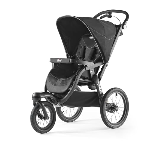 Chicco TRE® Jogging Stroller, All-Terrain Stroller, Compatible with Chicco Infant Car Seats (not Included), Baby Travel Gear | Galaxy/Black