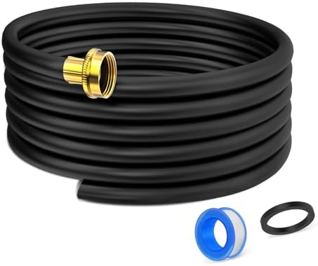 30FT Dehumidifier Drain Hose with 3/4 Inch FHT Connector, featuring Rust-Resistant Brass Fittings for Leak-Proof Connection, Perfectly Compatible with Most Dehumidifier Brands（7 Length Options）