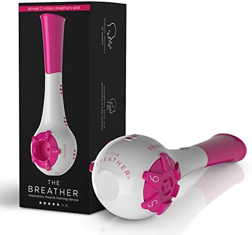 The Breather Pink | Easy Lung Training for Better Breathing & Enhance Your Wellness | Guided Coaching App Included
