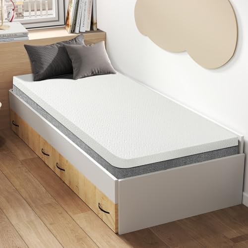 3 Inch Gel Memory Foam Mattress Topper Twin XL, Cooling Mattress Topper with Removable & Washable Cover, CertiPUR-US Certified