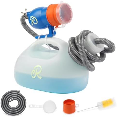 Upgraded Retrona Men's Portable Urinals – on Bed Male Pee Bottle & No-Leak Lock for Nighttime Bedpan – Bedridden, Travel, and Elderly – Extra Large 3000ml, 79" Long Tube - HSA/FSA Eligible