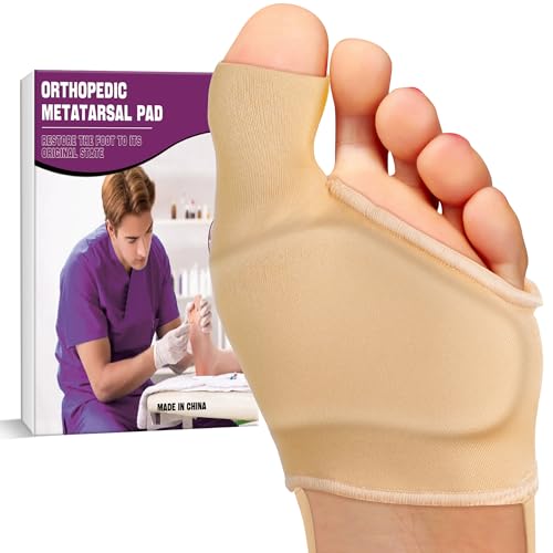 Orthopedic Metatarsal Pad,Breathable Ball of Foot Cushion with Anti-Slip Heel Grip,4 Sizes,Extra Thick Gel Pads & Adjustable Straps for Metatarsalgia relief.