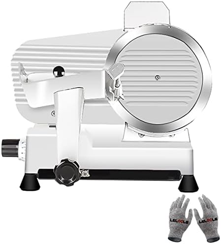 Meat Slicer 340WHome Use and for Commercial 10-inch Electric Food Slicer with Chromium-plated Steel Blade and Built-in Sharpening Stone Easy to Clean Adjustable Thickness Cuts Meat Bread and Cheese