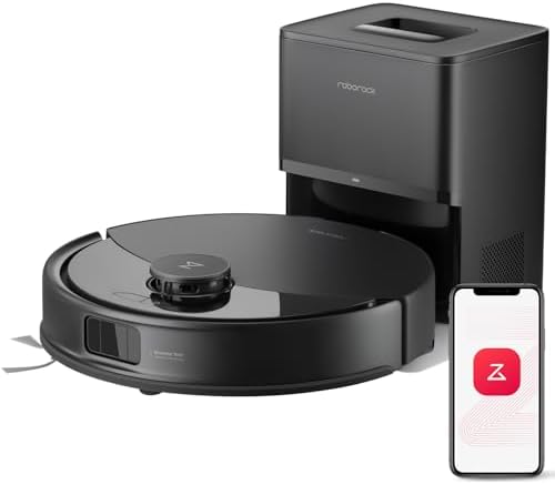roborock Q10 X5+ Robot Vacuum and Mop, Self-Emptying, Hands-Free Cleaning for up to 7 Weeks, 10,000Pa Suction, Obstacle Avoidance, LiDAR Navigation, No-Go Zones, Black