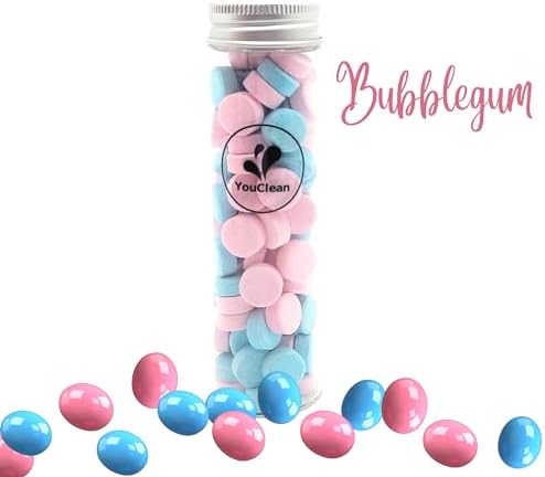 90 Toothpaste Tablets in Refill/Recycle Glass Tube - for Travel and Daily Home Office Use - Nano Hydroxyapatite, Fluoride-Free, Vegan