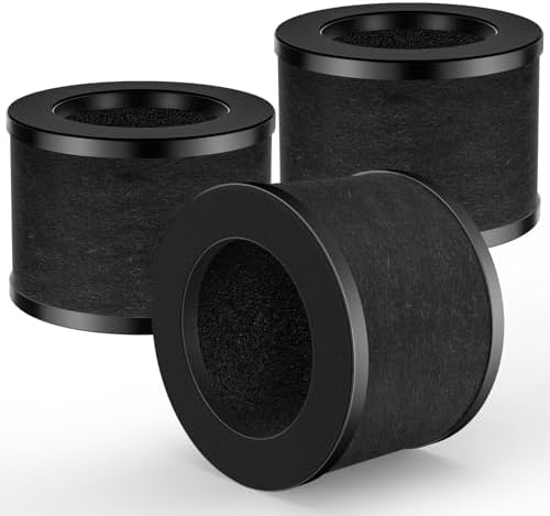 3 Pack TZ-K1 Replacement Filter Compatible with ToLife TZ-K1 Air Puri-fier, FreAire KN6391 and MK01 MK06 Air Purifi-ers, 3-in-1 H13 HEPA Filter, Activated Carbon and Pre-filter, 360° Rotating Filter