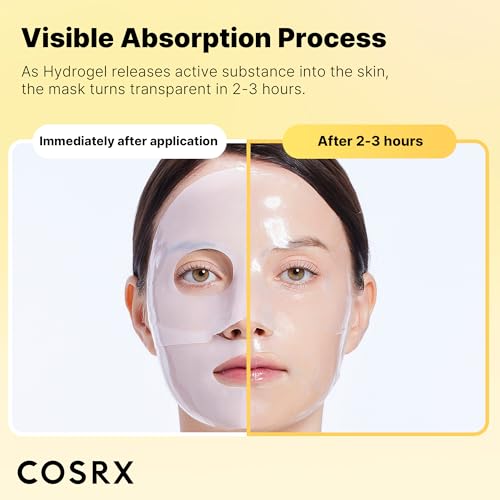 COSRX Snail Mucin Sheet Mask 10EA + Hydrogel Collagen Mask 3EA- Self Care, Stocking Stuffers, Travel Essentials, Gifts for Women, Face Masks for Dry Skin, Korean Skin Care