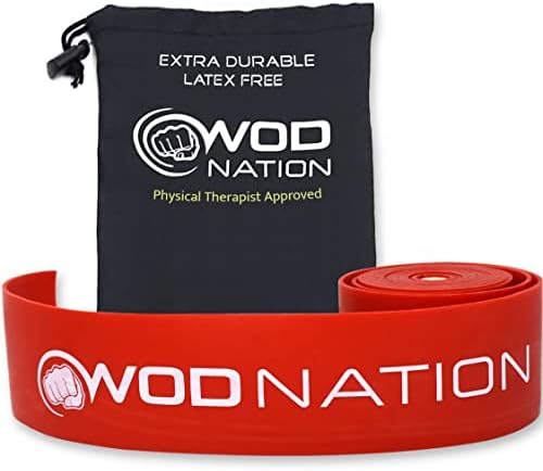 WOD Nation Muscle Floss Bands Recovery Band for Tack and Flossing Sore Muscles and Increasing Mobility : Stretch Band Includes Carrying Case