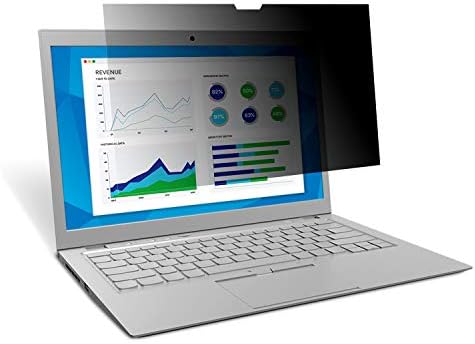 3M Privacy Filter for 14" Laptop - Touchscreen Compatible - Works for Lenovo X1 Carbon Touch - TF140W9B, Black