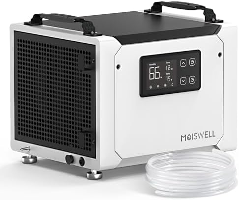 70 Pints Commercial Dehumidifier with Pump, Portable Crawl Space Dehumidifiers for Basement and Home, Energy Star Efficient Certified, Automatic Defrost