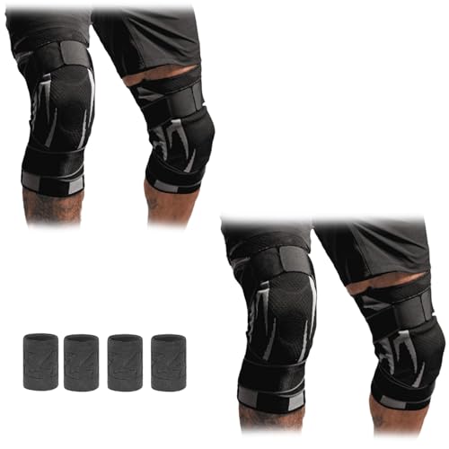 Anaconda Knee Brace, Knee Compression Sleeve, 3D Compression Technology, Breathable Knee Support with Side Stabilizers, Knee Brace for Meniscus Tear, Sleeves for Working, Women and Men (4pc, XS)