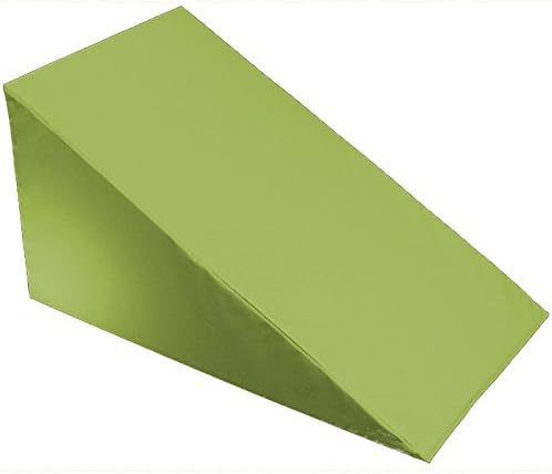 MoonRest 7”, 10”, 12”- inch Foam Bed Wedge Zippered Cover/Pillow Replacement Cover (24" X 24" X 7", Sage)