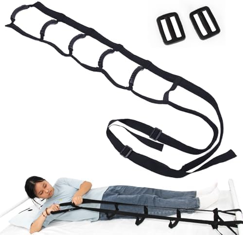 Bed Ladder Assist Pull Up Sit Up with 6 Handles, Adjustable Rope Bed Ladder Strap, Bed Rope Ladder Helper for Seniors, Pregnant, Handicap, Injury