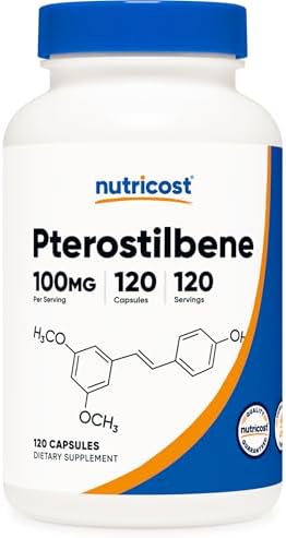 Nutricost Pterostilbene 100mg, 120 Capsules - Non-GMO, Gluten Free