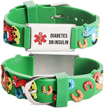 LinnaLove cartoon medical alert id bracelets Parents gift to Son, daughter, brother, sister